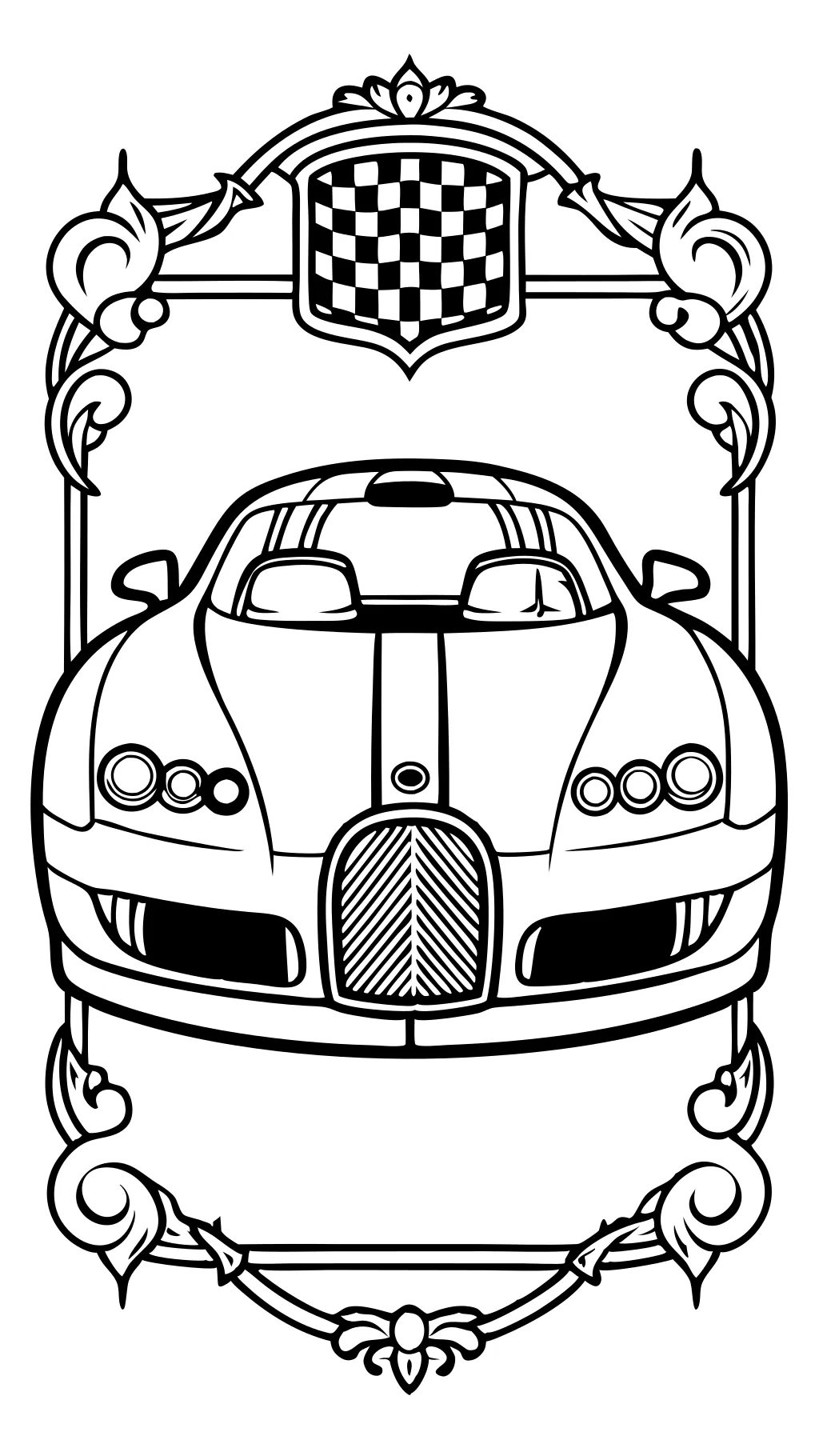 bugatti veyron coloring page